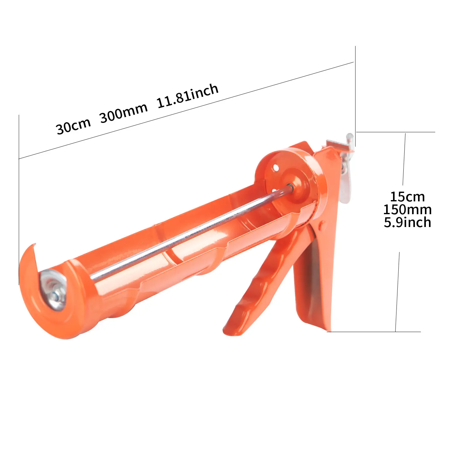 Glass glue gun Caulking Gun 10:1 Thrust Ratio, Blue Caulking Tool Gun Caulk Gun No Drip Hand Caulking Guns Silicone Gun Tool 5
