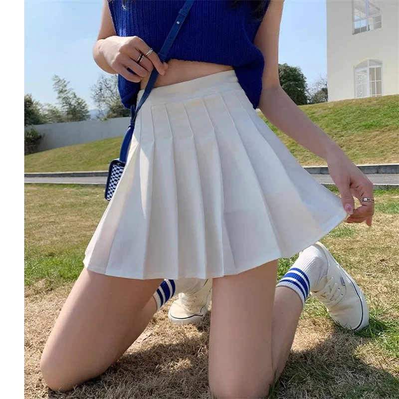Sexy Women Pleated Skirts High Waist Summer Vintage Kawaii Mini Skirts Y2K Korean Tennis Student Cute Jk Short Skirt Dance Skirt