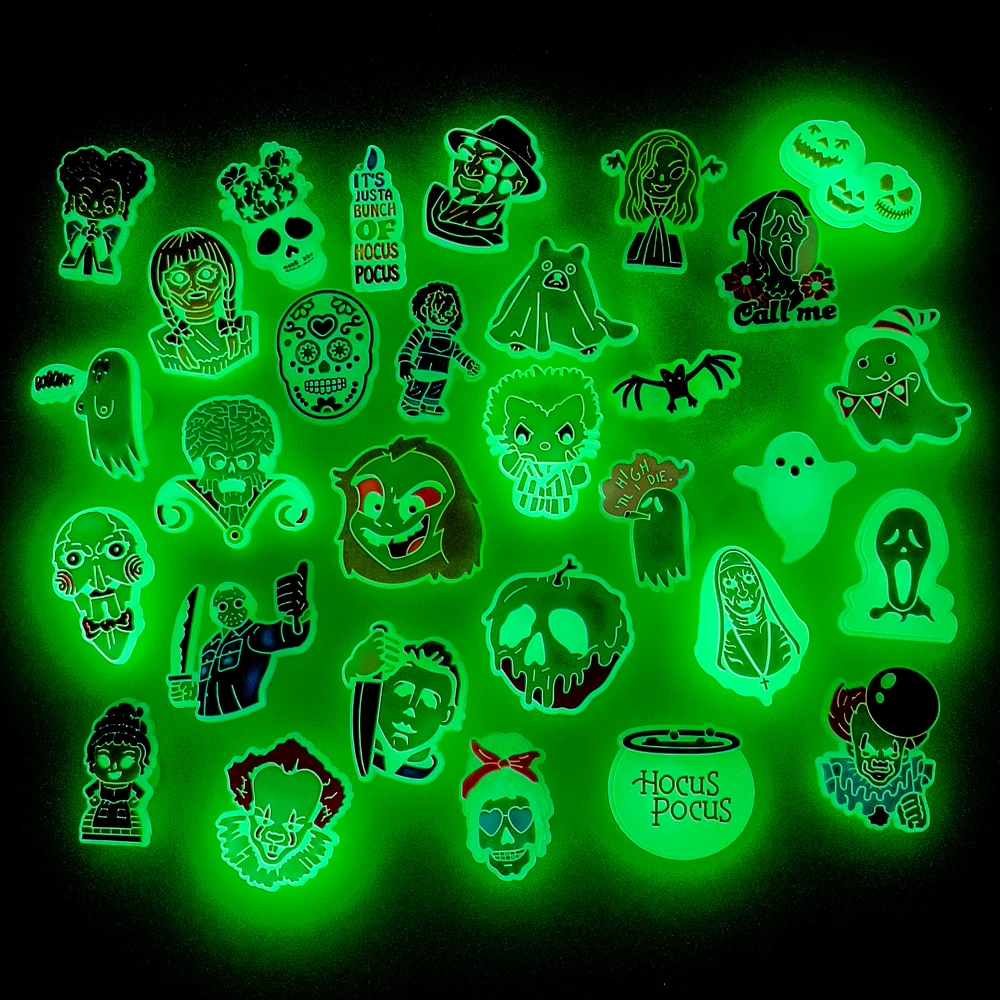 Shoe Charms Women Sneaker Clog Buckle Random Luminous Decor 10/20/50/100PCS