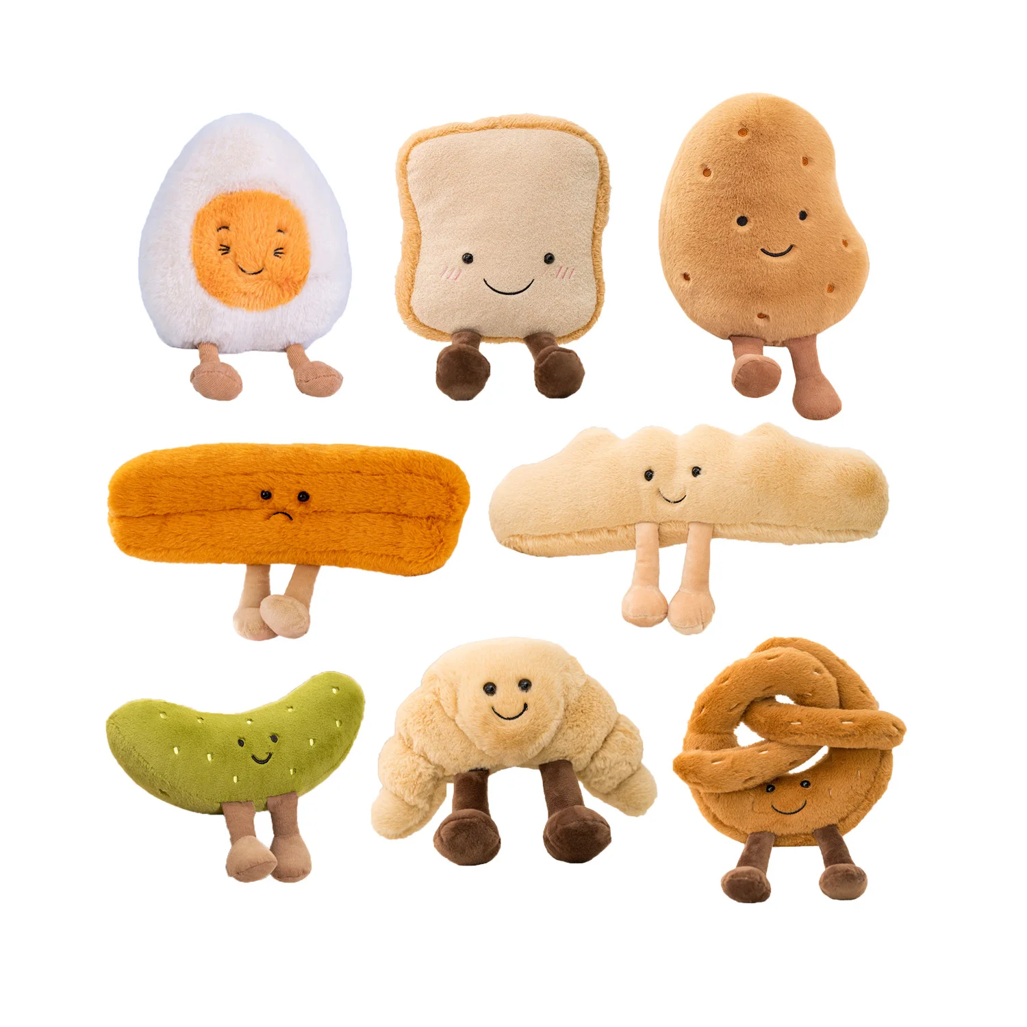 

Lovely Bread Series Plush Toys Cute Croissants Burritos Plushie Food Dolls Stuffed Soft Appease Gifts for Baby Girls Room Decor