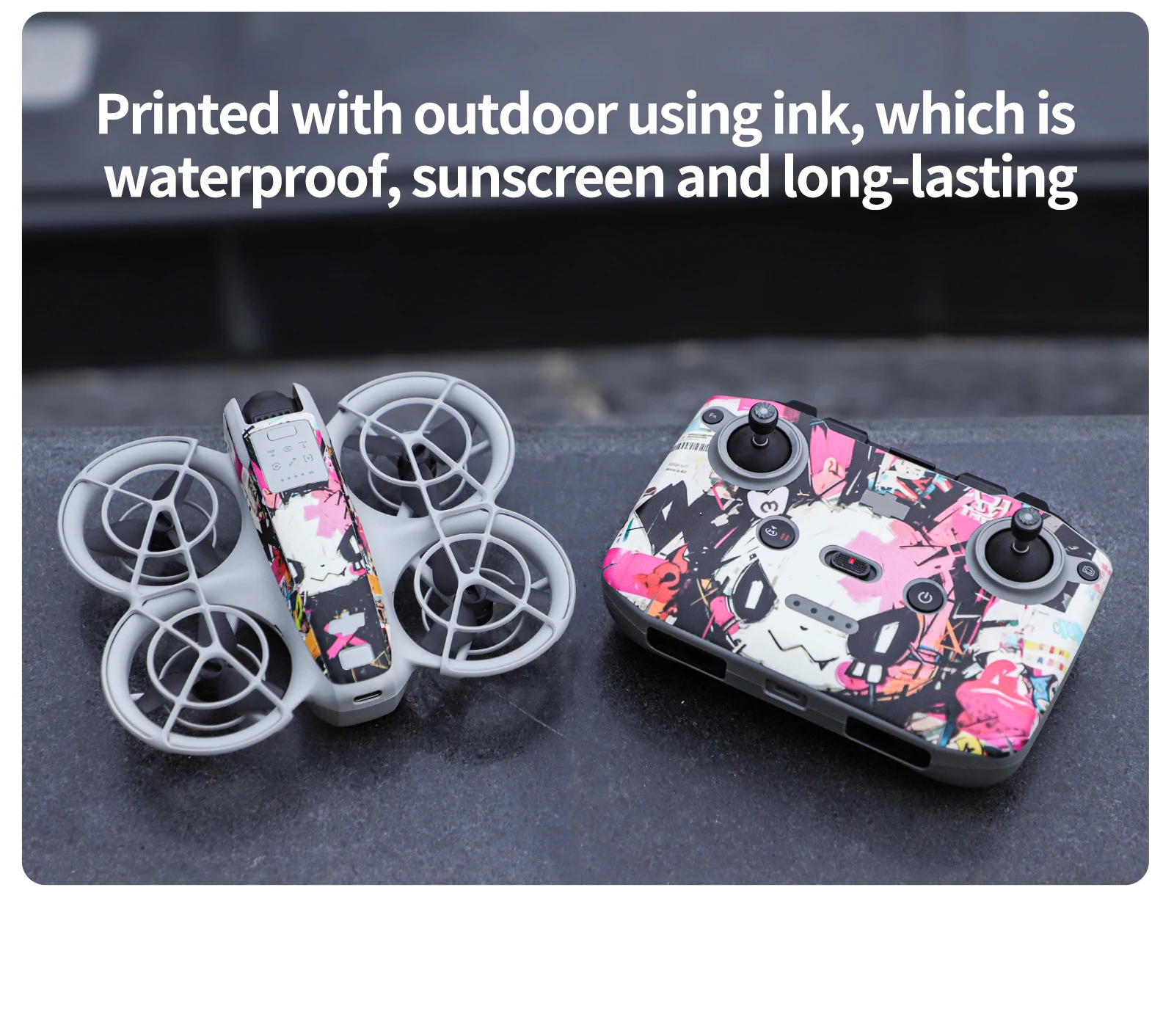 Description Picture 6 of itemPVC Sticker for DJI Neo Colorful Decorative Sticker Combo Protective Film Anti-Scratch Cool Skin for DJI RC N3 Accessoriess