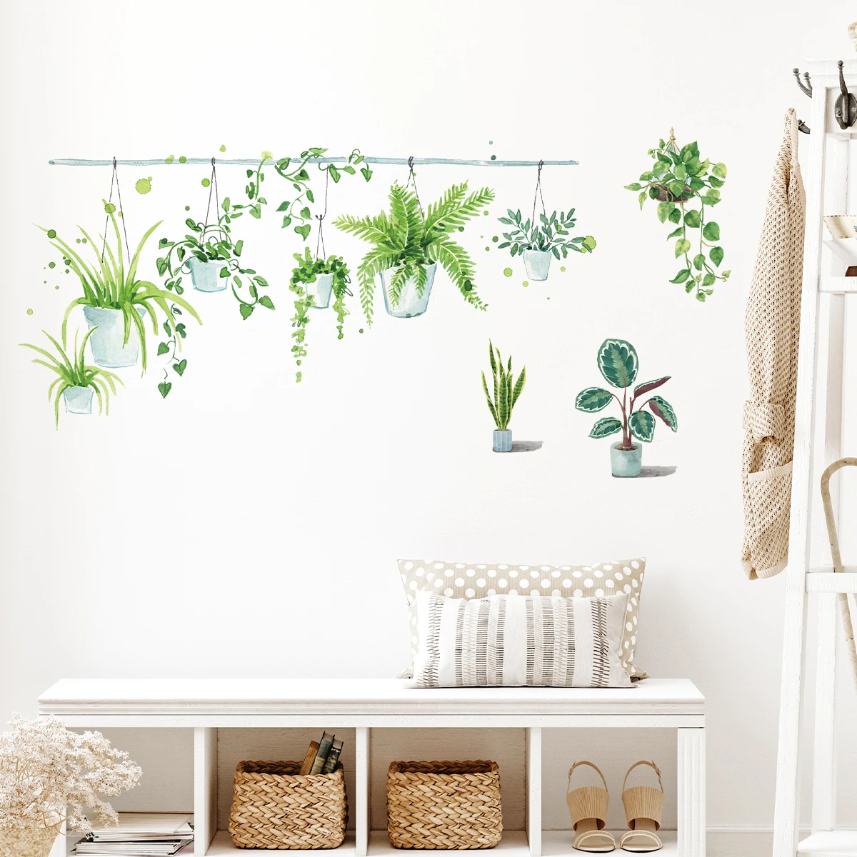 Wall Stickers Self Adhesive Stickers Vinyl Stickers Garden Potted Plant Bonsai Flower Wall Stickers For Home Decor