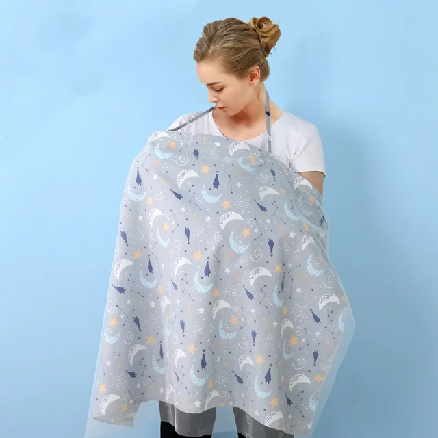 Sciarpa Allattamento In Mussola Di Cotone - Copertura Privacy Per Allattamento Al Seno - 100x65 Cm - 15 Colori