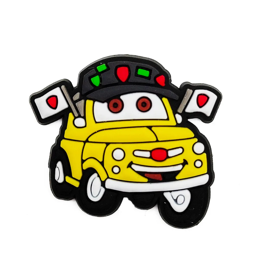 Shoe Charms MINISO Disney 20kinds of Cars for Clogs Sandals Decoration Shoe Accessories