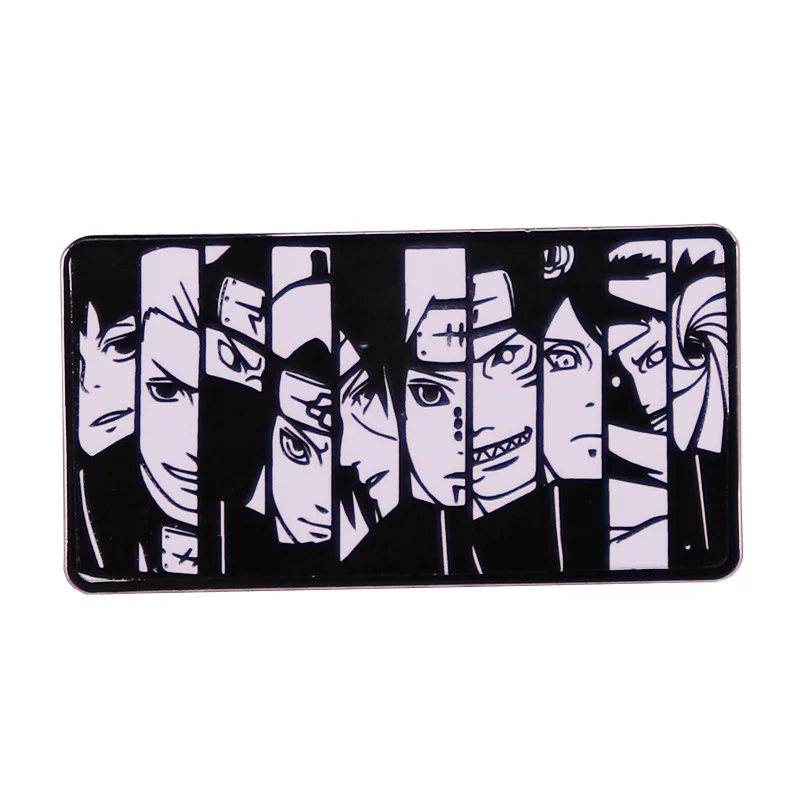 Akatsuki Organization Member Comic Brooch Anime Poster Art Badge