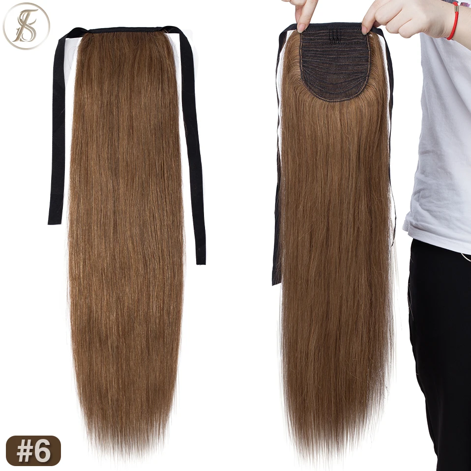 cabelo humano extensões de rabo de cavalo