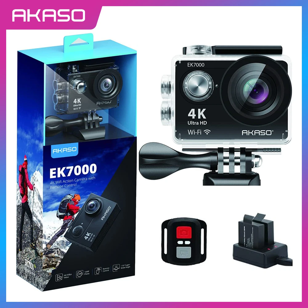 AKASO EK7000 4K30FPS Action Camera Ultra HD Underwater Camera 170