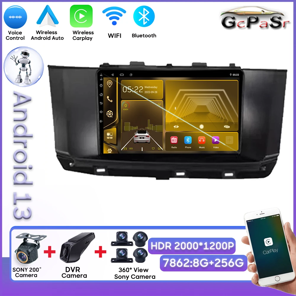 

Car Android For Geely GC9 Emgrand GT Borui 2017-2019 Car Multimedia Player Touch Screen Wireless Android Auto Mirror Link Wifi