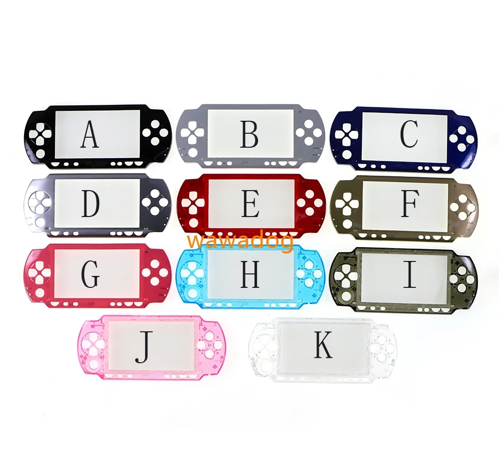 전면 면판 케이스 쉘 커버, PSP 1000 PSP1000 시리즈용 하우징 쉘