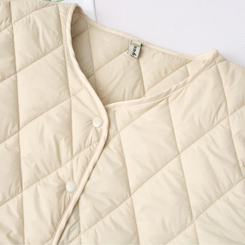 Plus Size Women Parka Autumn New Fashion Loose Thin Short Sleeve Padded Coat 315