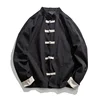 Linen Jacket Men Chinese Style Jacket Retro Button Coats Casual Fashion Linen Tang Jackets Male 5