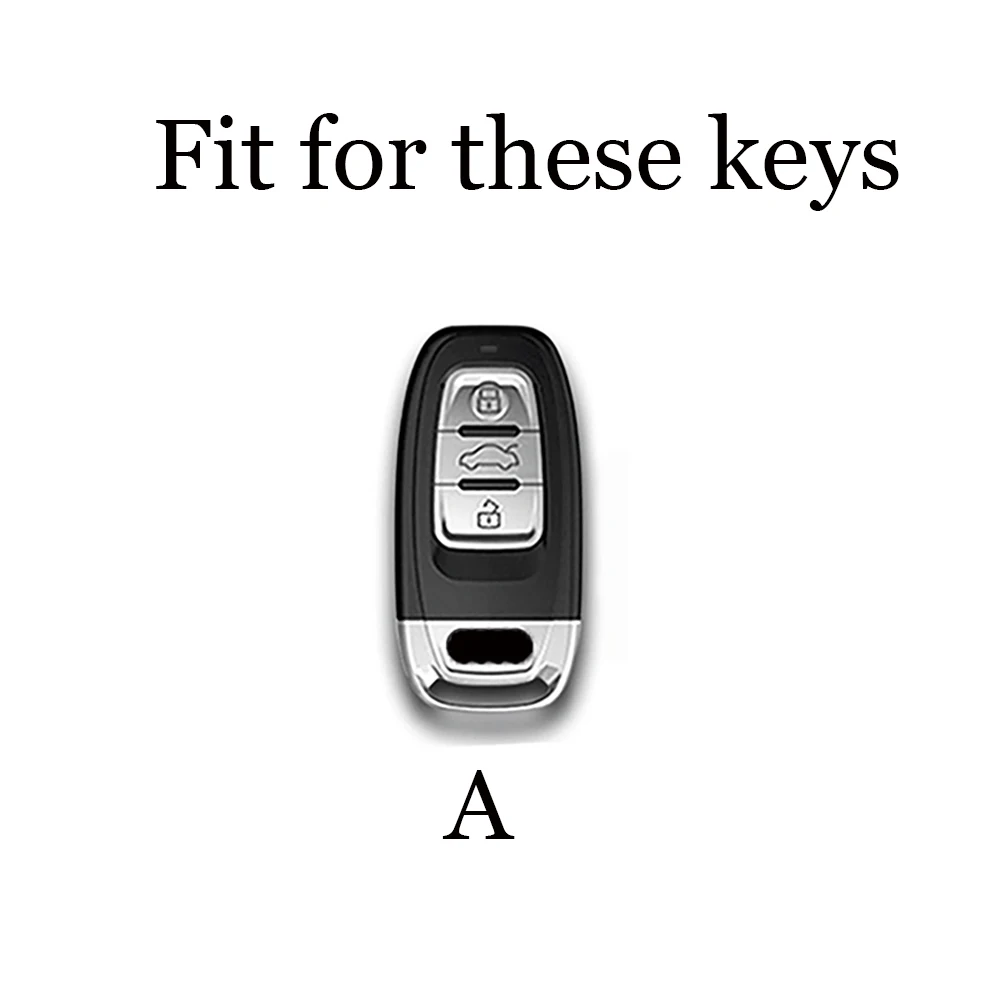 Premium Leather Car Key Case Cover - Elegant Protective Accessory