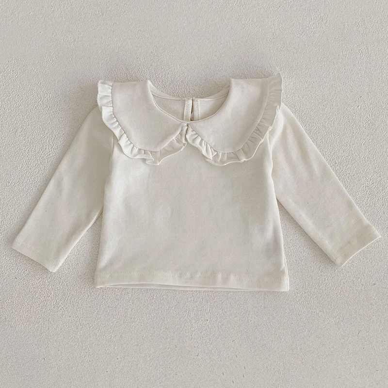 Autumn Spring Infant Baby Girls Clothing Toddler Baby Girl T-shirt Cotton Long Sleeve Dot Printing Newborn Girls T-shirt