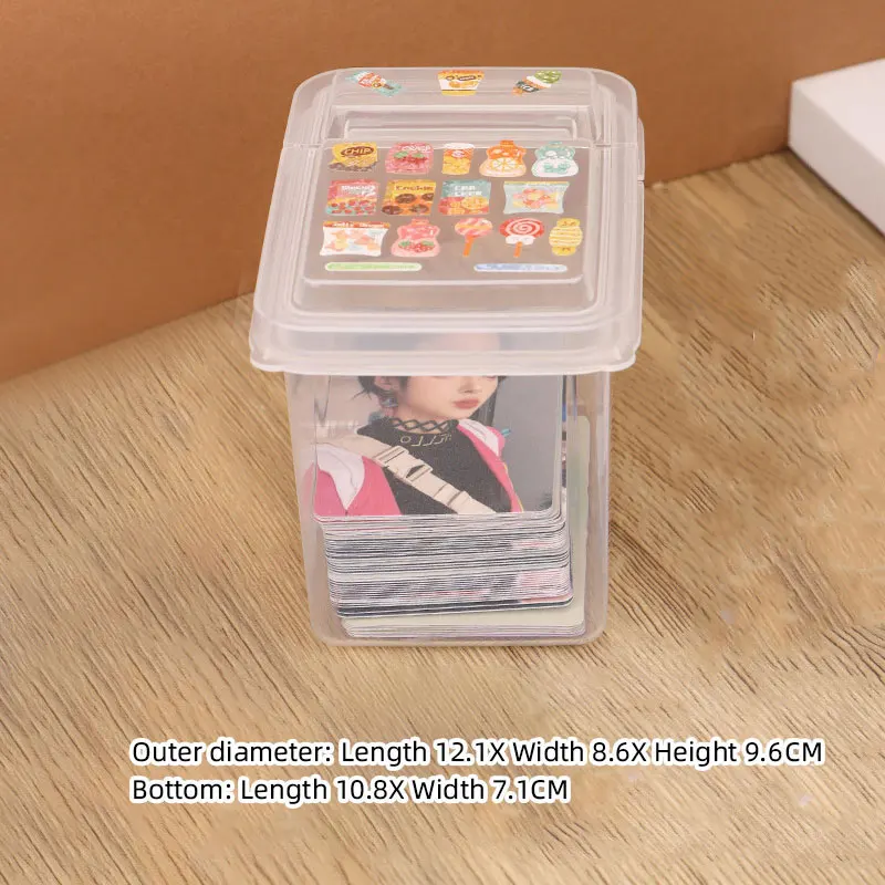 Flip Cover Playing Cards Storage Boxes Transparent Games Card Container Case Packing Poker Game Card Jewelry Organizer