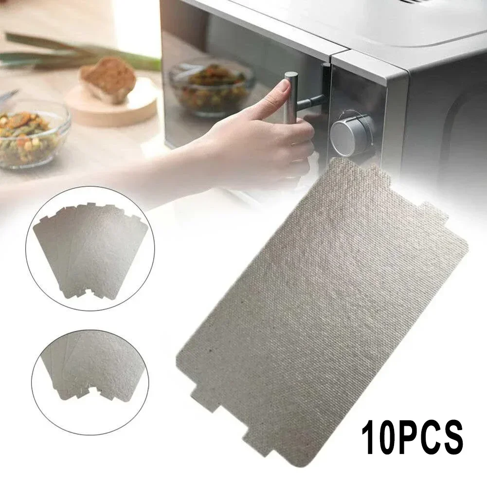 10pcs Microwave Oven Mica Sheet Kitchen Accessories Waveguide Cover Plate 11.6x6.5cm Microwave Oven Hair Dryer