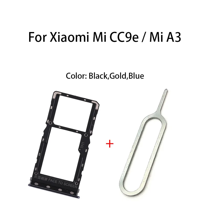 

Двойной лоток для SIM-карты/лоток для Micro SD-карты для Xiaomi Mi CC9e / Mi A3