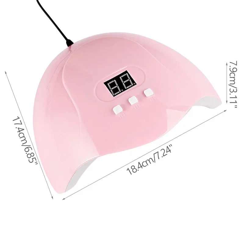전문가용 USB 전동 네일 드릴 키트 (UV LED 네일 램프, 젤 매니큐어 건조기, 아크릴 스타터 세트 포함, 네일 폴리쉬 및 파일용)