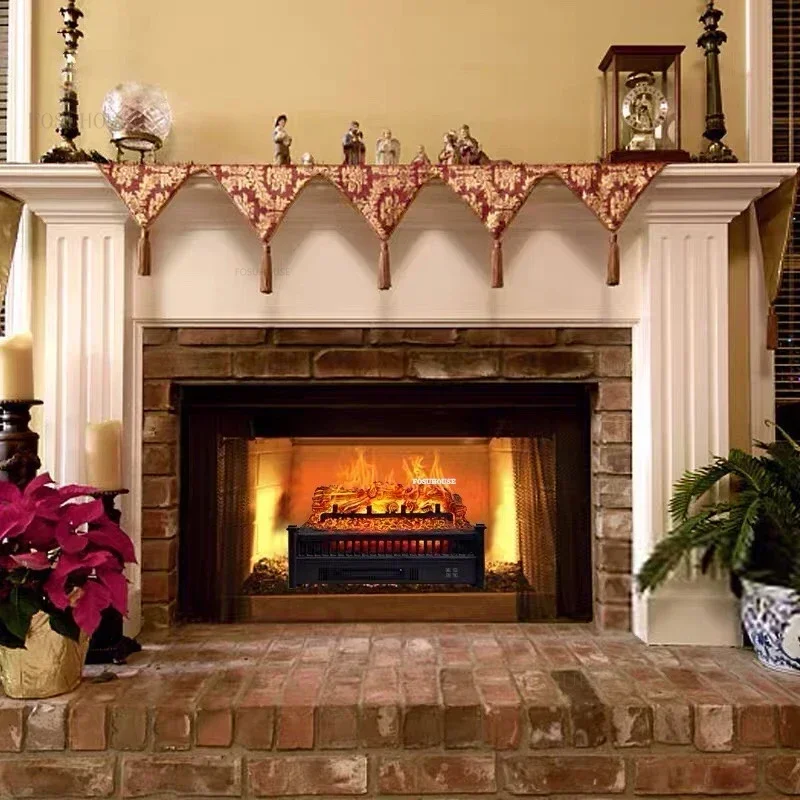 European Home Decorative Cabinet Living Room Fireplace Hotel Villa Energy-saving Heater Simulation Decorative Electric Fireplace