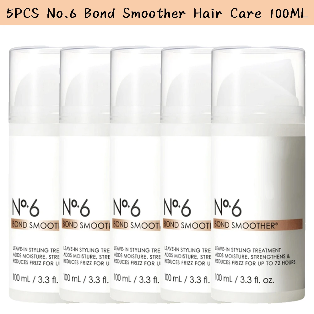 

5PCS No.6 Bond Smoother 100ml Haircare 72-hours Improve Burrs Curly Hair Hydrating Moisturizing Nourishing Smooth Not-irritable