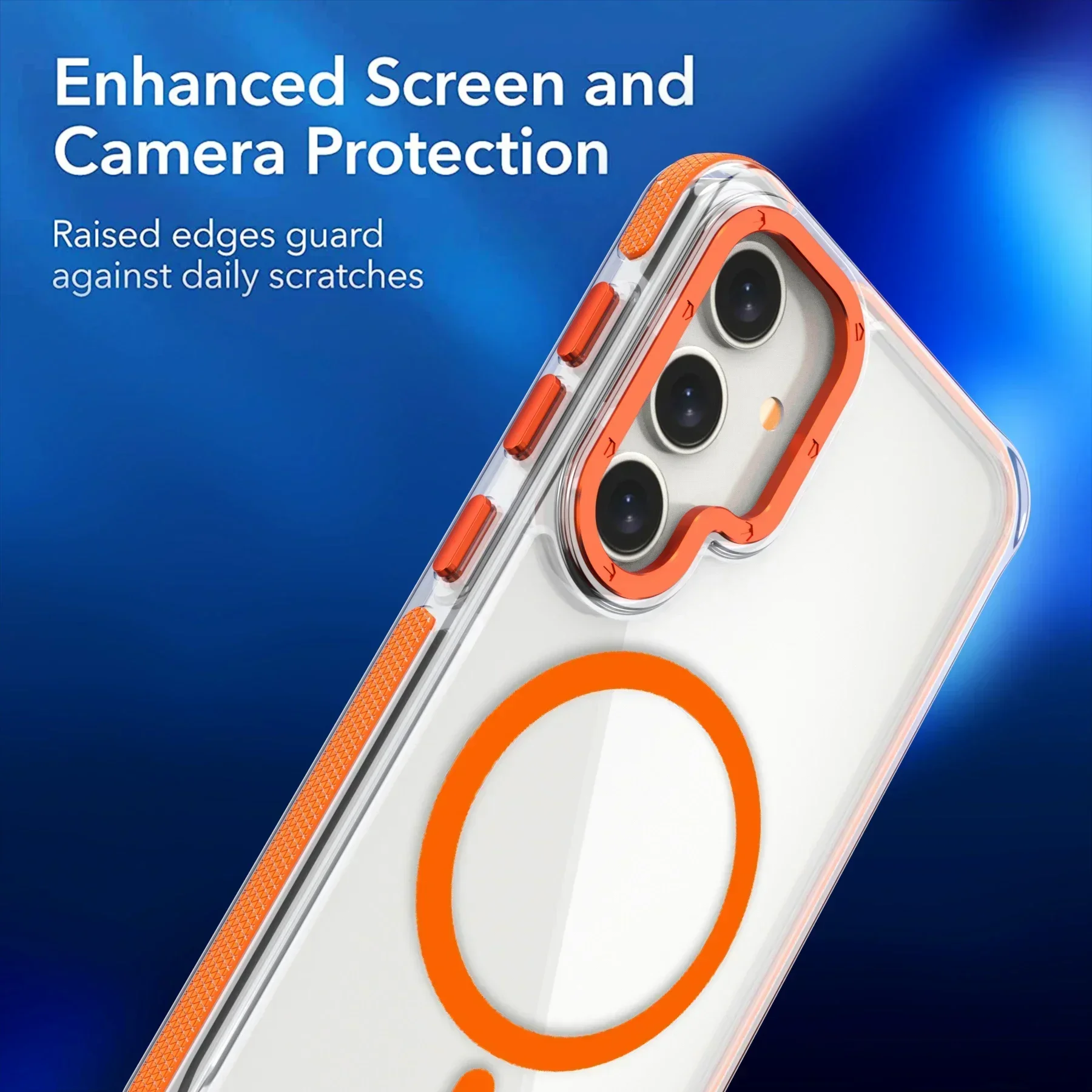 Luxury MagSafe Wireless Charging Clear Phone Case - Magnetic Shockproof Transparent Cover