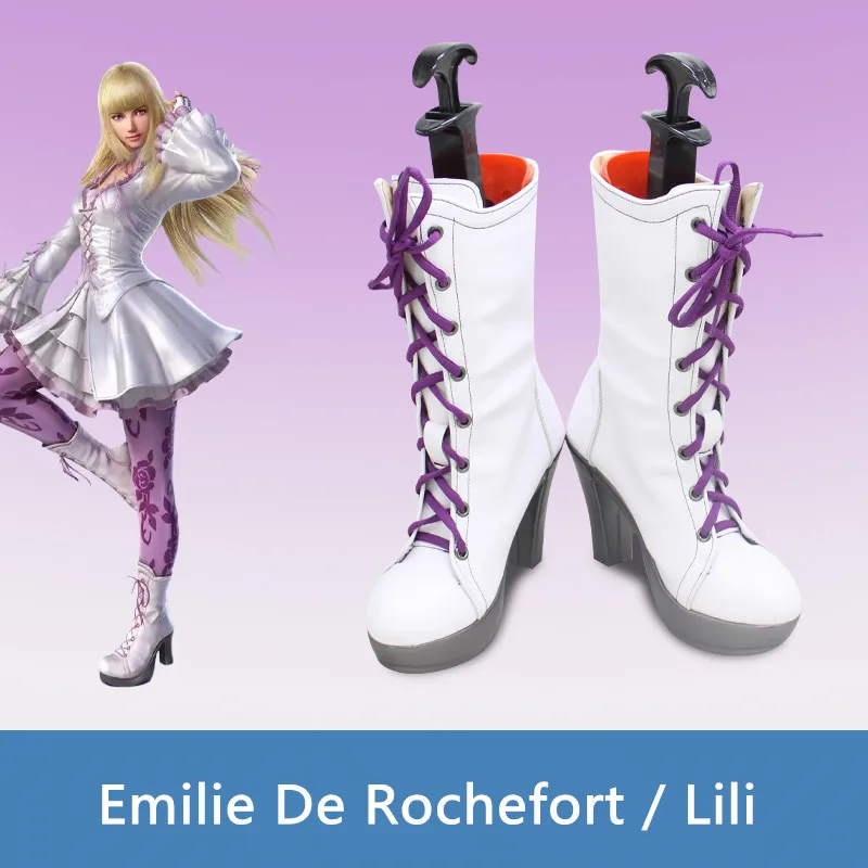 

Ботинки из искусственной кожи ручной работы для косплея TEK KEN Emilie De Rochefort Lili
