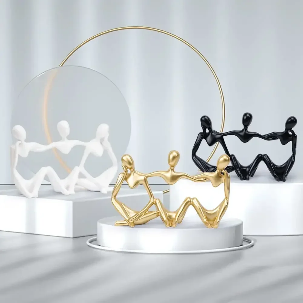 

Современный декор, статуэтка друзей и друзей, абстрактный орнамент, аксессуары для украшения дома, гостиной, офиса, лучший подарок