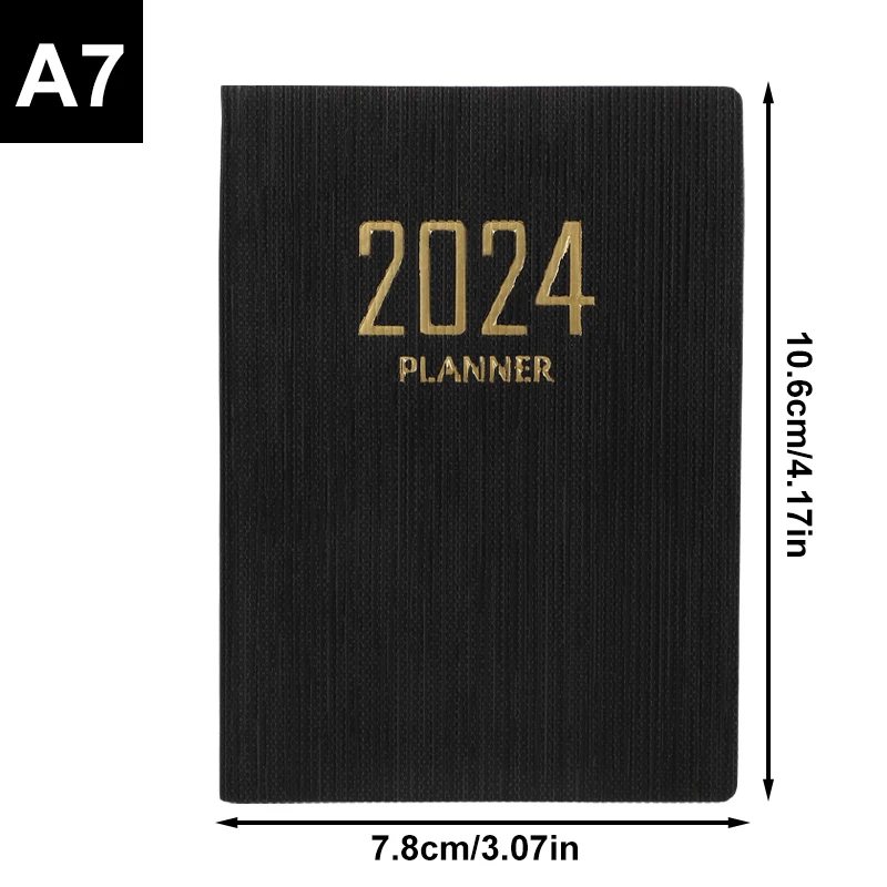 2024 A7 Notebook Weekly Planner Notebooks Diary Caderno To Do List Pocket Note Book Diario Calendar Office Papelaria Notepad