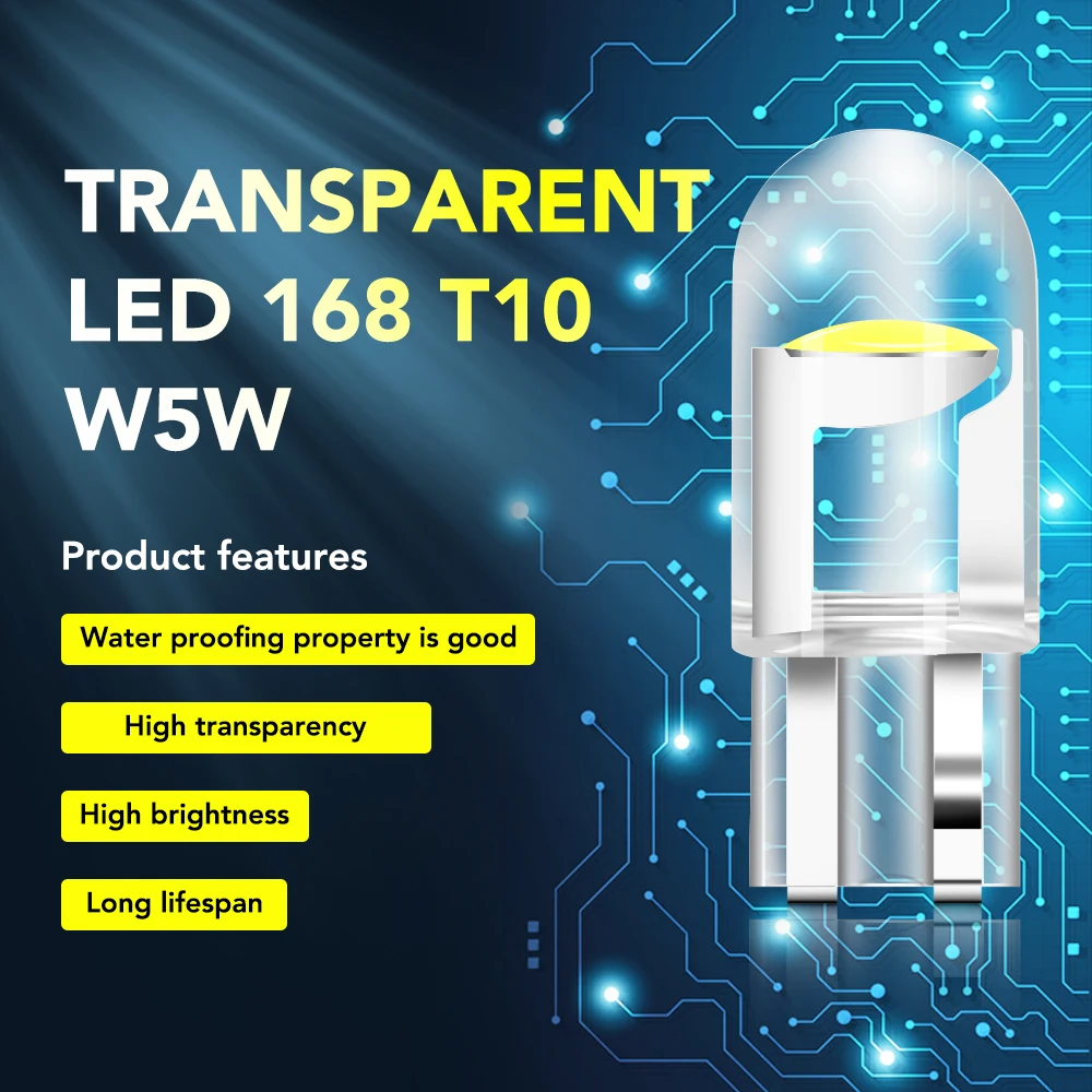 2024 COB LED 자동차 웨지 주차 조명, 볼보 V40 V50 V60 V70 S40 S60 S60L S70 S80 S90 XC40 XC60 XC70 XC80 XC90, T10 W5W, 2 개