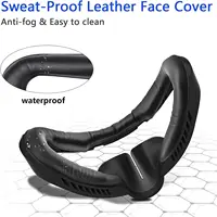 VR Face Pad for PlayStation VR2; Breathable Holes Leather Protective and PU Leather Facial Interface VR Face Cover Cushion - Image 2