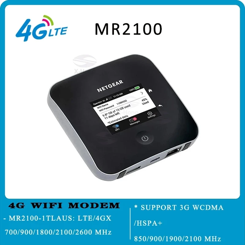 

Unlocked Netgear Nighthawk M2 MR2100 Mobile Wireless Router CAT20 2Gbps Hotspot B1 B3 B7 B8 B20