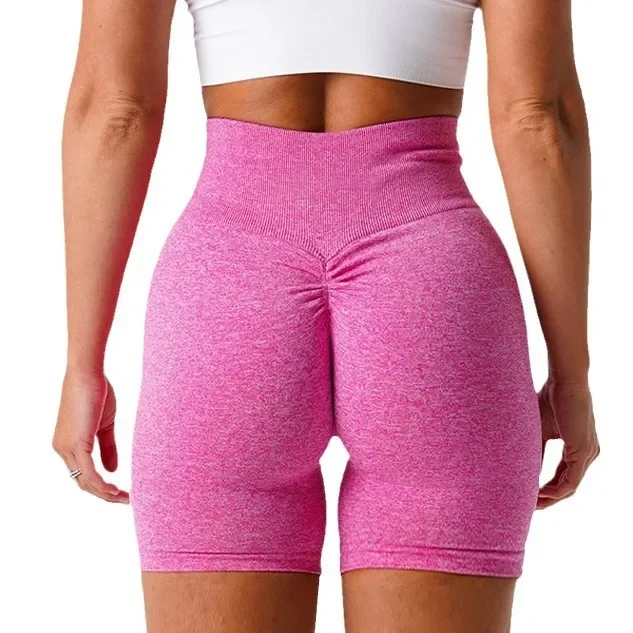 NVGTN SCRUCNH Best Seller Camouflage Yoga Shorts European and American Cross-Border Shorts Three-Quarter Length Yoga Pant