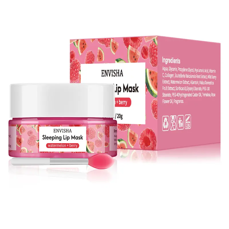 ENVISHA Mango Lip Sleep Mask Night Sleeping Maintenance Moisturizing Fade Lip Lines Nourishing Lip Balm Skin Care Beauty Health - Image 8