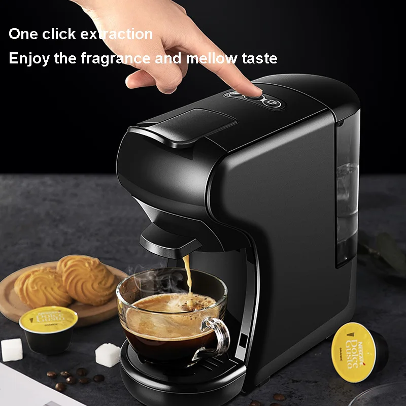 MultiFunction Italian Espresso Capsule Coffee Maker Small Big Cup Dual Use Easy Operation Auto Household American Coffee Machine 3