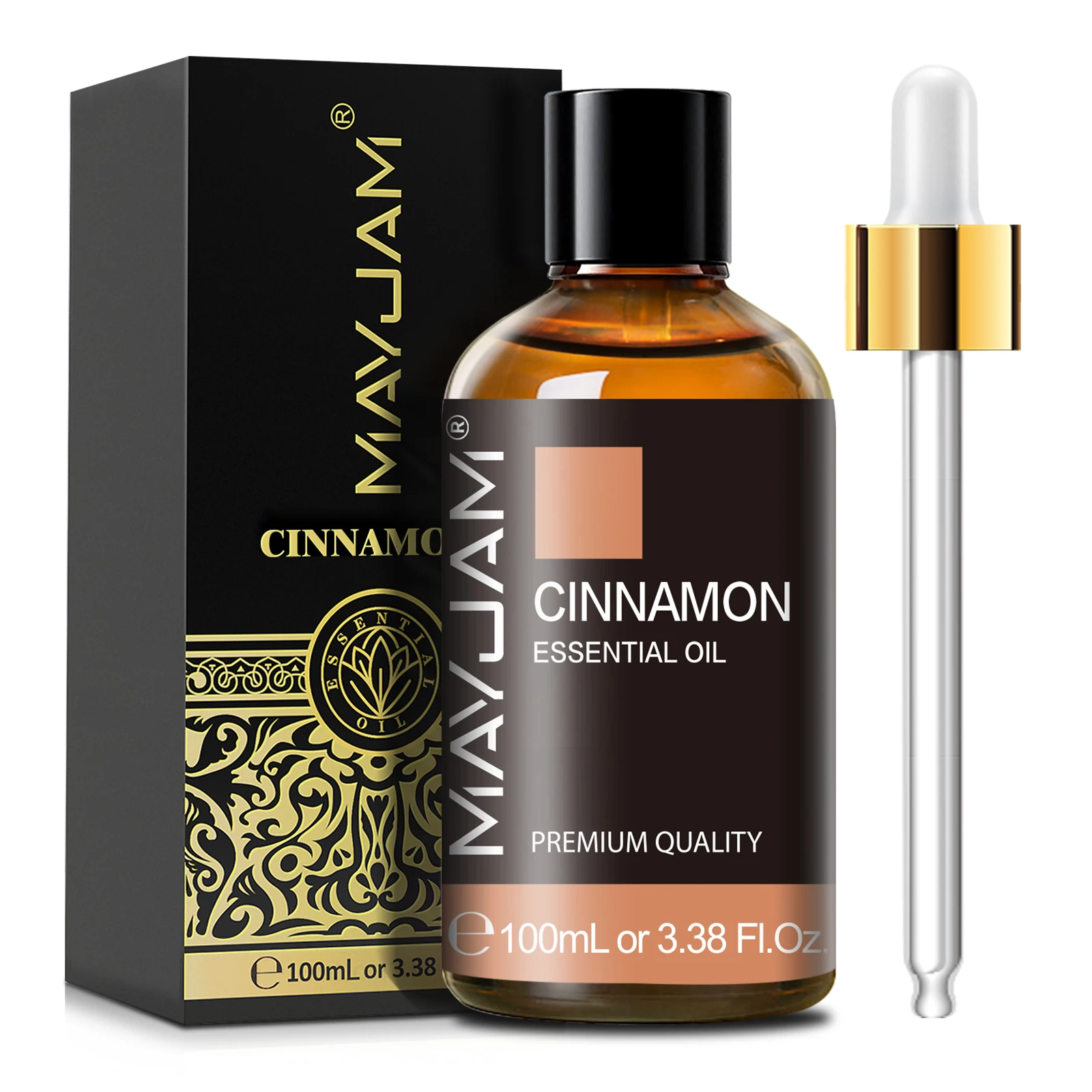 Pure Cinnamon Essential Oil - 100ml for Aromatic Diffusers, Scented Candles & Handmade Soaps