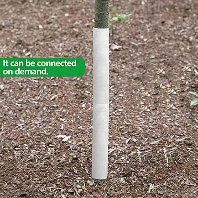 6 db Fa Csomagtartó Őrök Univerzális Többcélú Védelem Csemetékek Műanyag Hullámosított Csövek Kerthez - Image 3