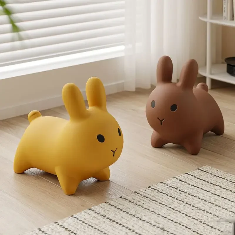 

Animal Seats Small Stools Household Nordic Creative Living Room Cute Rabbit Shape Shoe Changing Stool Ottomans Bench Pouf Ins