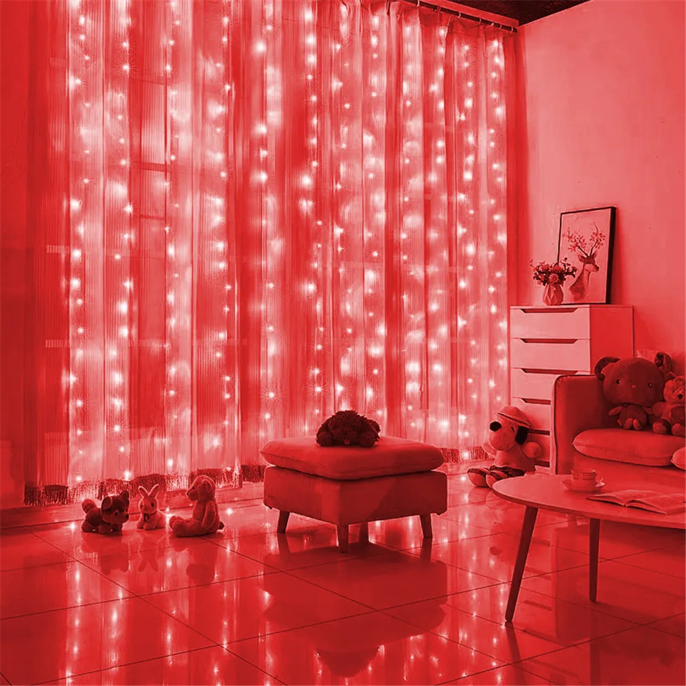 thumbnail image 1 of Guirnalda de luces LED para fiestas, 3 m, 4 m, 6 m, para dormitorio, decoración navideña, boda, vacaciones, luces para exteriores, 8 modos, USB, 1 of 5