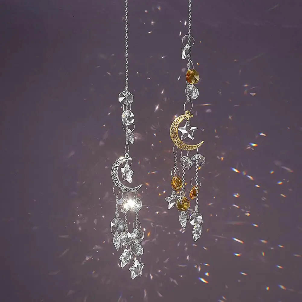 Suncatcher Decor Faux Crystal Hanging Prism Pendant