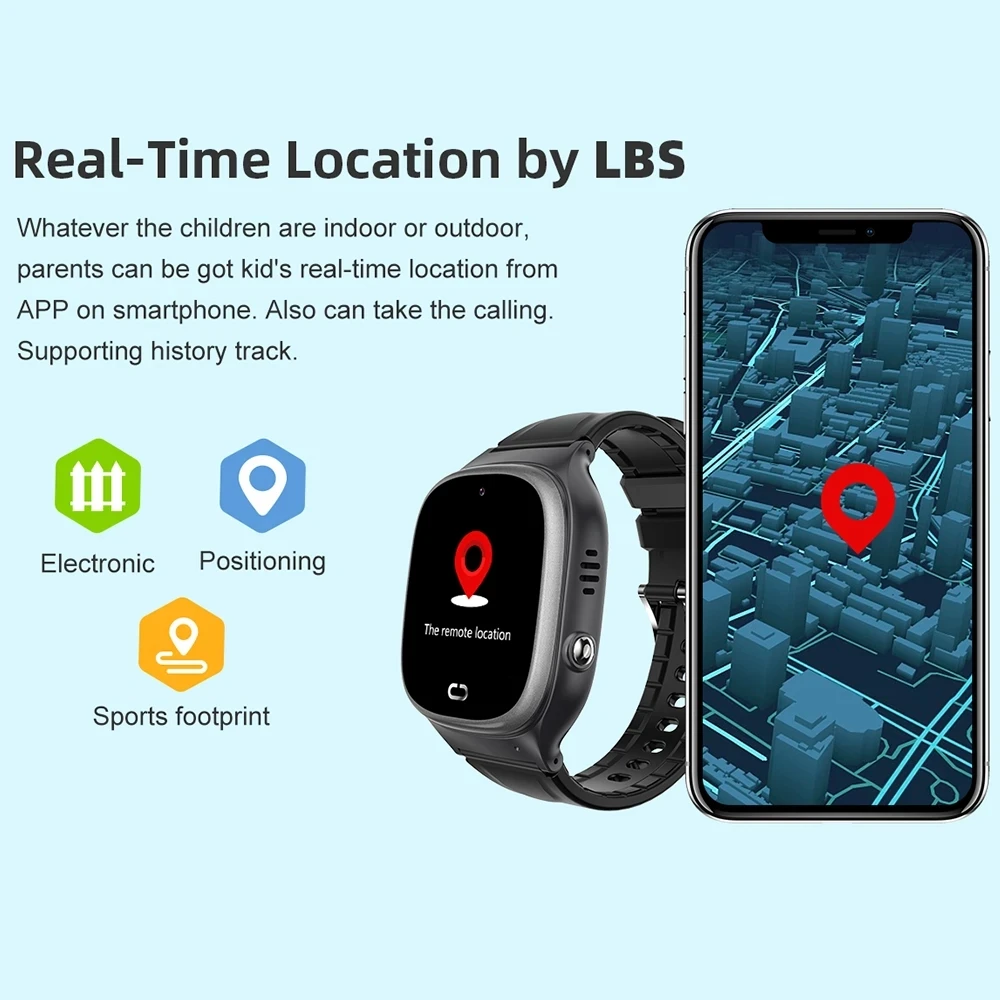 Montre intelligente pour enfants Q12B Smartwatch Phone Watch pour carte SIM  Android IOS 2G 