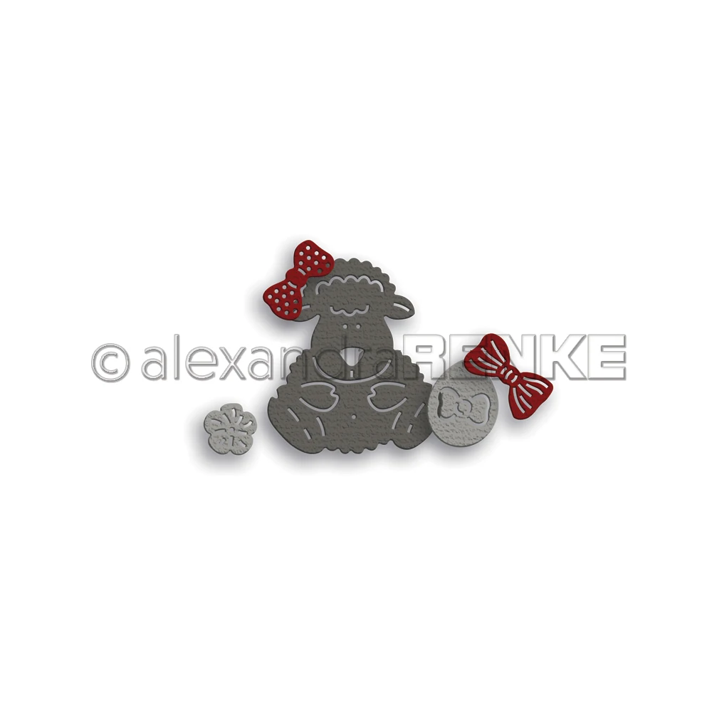 

Lamb Egg Bow Flower 5Pcs Metal Cutting Dies Stencils Die Cut for DIY Scrapbooking Album Paper Card Embossing New 2022