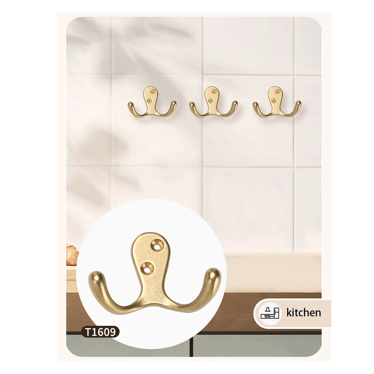 Brass Hook Creative Nordic Clothes Hook Door Wardrobe Shoe Cabinet Single Hanging Clothes Hook Wall Hanging 3