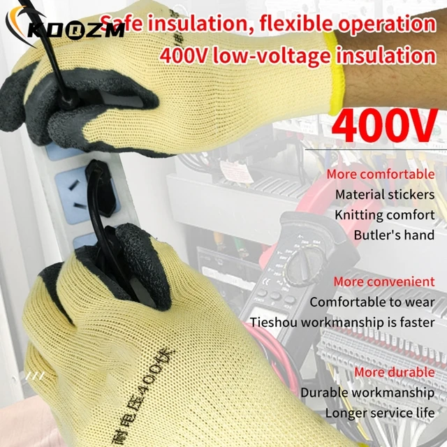 1Pair Electrician Work Gloves Protective 220/400/500V Insulating Glove Anti-electricity Low Voltage Security Protection Glove 5