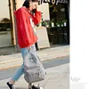 School Bag Female 2025 Korean Version Harajuku High School Student Personality Velvet College Style Backpack Female Backpack 3