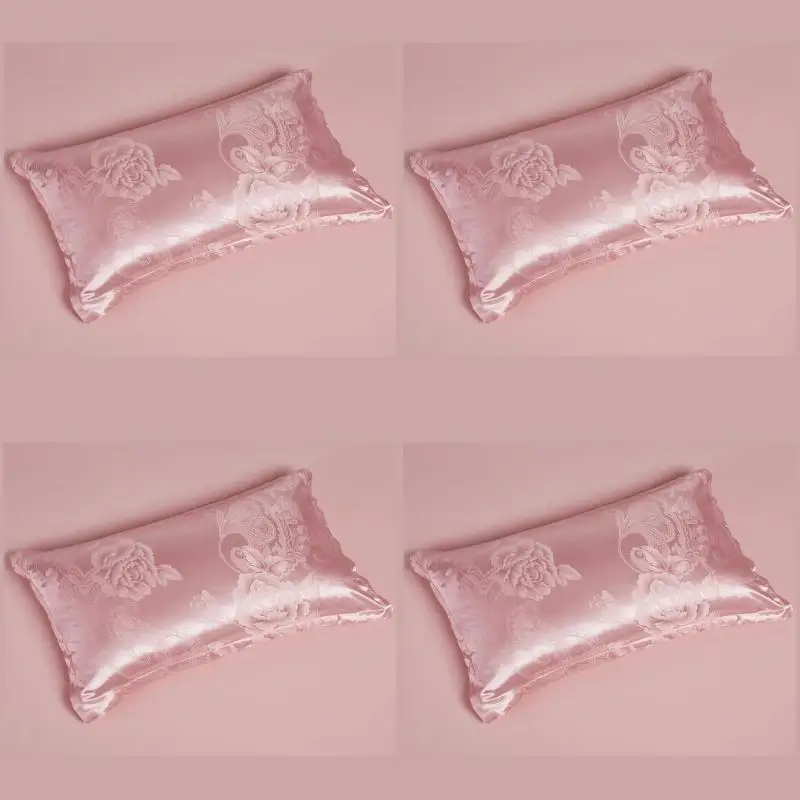 1-2-3and so on Piece Satin Jacquard PillowCover 74*48cm Queen Pillowslip Home Bed Decor Shrinkagefree Fade Resistance Pillowcase 6