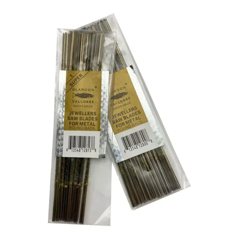 12pcs Jewelry Making Sawblades Jewelers Saw Blades Jewelry Hand Tools Metal Cutting Tool Tool 2/0, 3/0, 4/0, 5/0, 6/0