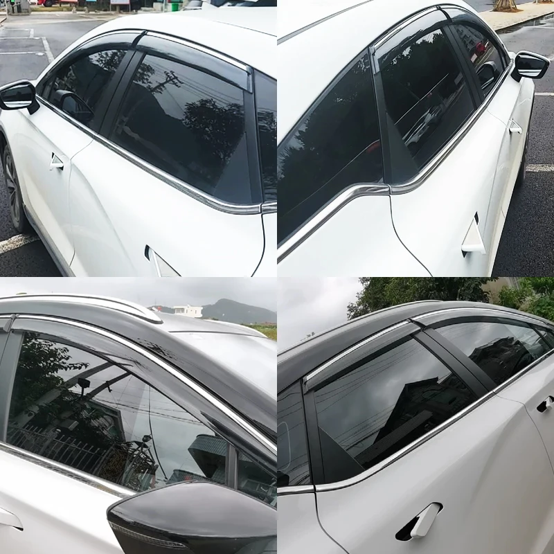 Window Visor For Geely Geometry C Car Accessories Rain Guard Deflector Windshield Rain Eyebrow Awning Trim