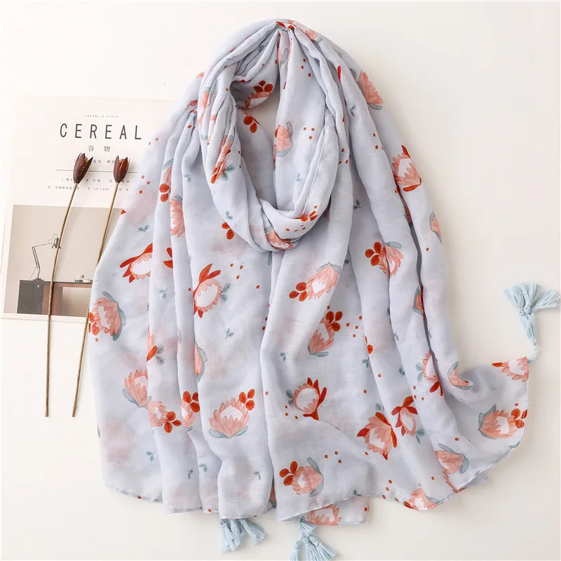 2022-new-ombre-flower-print-tassel-scarf-shawls-long-women-floral-pattern-soft-hijab-wrap-free-shipping