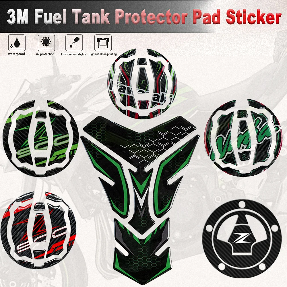 Motorcycle Tank Pad Protector Covers Sticker For Kawasaki Ninja Z1000sx Z900rs Z1000 Z900 Z800 Z750 Z650 ER6N ZX6R ZX10R 650 400