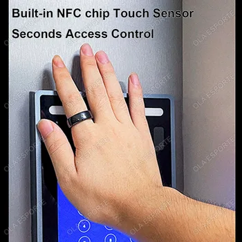 2025 NFC Ceramic LED Smart Ring For Xiaomi SmartRing 5ATM Waterproof Gesture Control Health Monitor Multi-Sports Modes Smartring 2