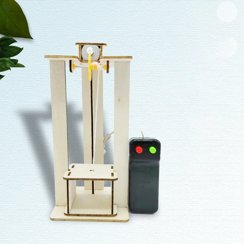 DIY Remote Control Wooden Elevator Kit - Educational Science Toy